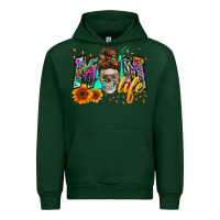 Forest Green mom life with skull Urban Hoodie - Zillion Design Studio