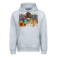 Heather Grey mom life with skull Urban Hoodie - Zillion Design Studio