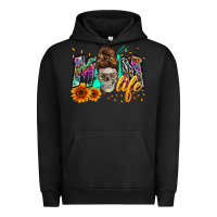 Pigment Black mom life with skull Urban Hoodie - Zillion Design Studio