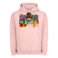 Pigment Salmon mom life with skull Urban Hoodie - Zillion Design Studio