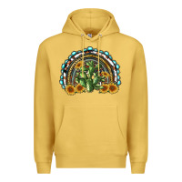Antique Gold western rainbow with cactus Premium Hoodie - RanaPortraitStore