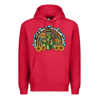 Cardinal western rainbow with cactus Premium Hoodie - RanaPortraitStore
