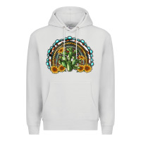 Dove Grey western rainbow with cactus Premium Hoodie - RanaPortraitStore