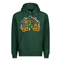 Western Rainbow With Cactus Premium Hoodie | Teevron