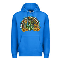 True Royal western rainbow with cactus Premium Hoodie - RanaPortraitStore