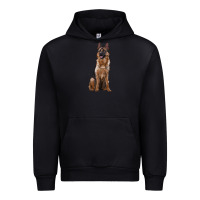 Black german shepherd Urban Hoodie - RanaPortraitStore