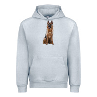 Heather Grey german shepherd Urban Hoodie - RanaPortraitStore