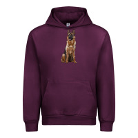 Mauve Wine german shepherd Urban Hoodie - RanaPortraitStore