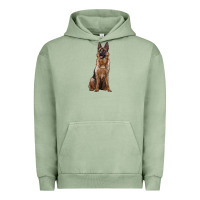 Pigment Oil Green german shepherd Urban Hoodie - RanaPortraitStore