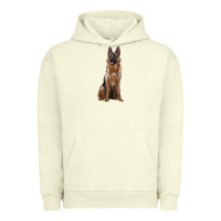 Pigment Pistachio german shepherd Urban Hoodie - RanaPortraitStore