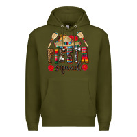 Army Green Mexico Fiesta Squad Premium Hoodie - texasbilliewilder