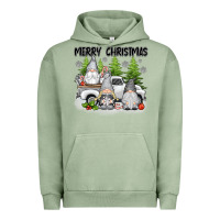 Pigment Oil Green merry christmas gnomies Urban Hoodie - texasbilliewilder