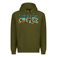 Army Green i could go for some coffee Premium Hoodie - Zillion Design Studio