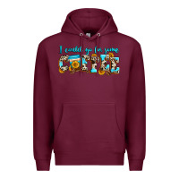 Burgundy i could go for some coffee Premium Hoodie - Zillion Design Studio