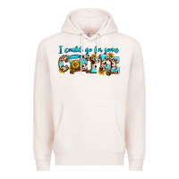 Pale Pink i could go for some coffee Premium Hoodie - Zillion Design Studio