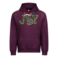 Mauve Wine french bulldog christmas joy Urban Hoodie - RanaPortraitStore