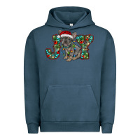 Pigment Midnight Navy french bulldog christmas joy Urban Hoodie - RanaPortraitStore