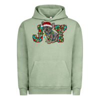 Pigment Oil Green french bulldog christmas joy Urban Hoodie - RanaPortraitStore