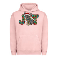 Pigment Salmon french bulldog christmas joy Urban Hoodie - RanaPortraitStore