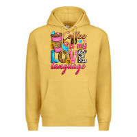Coffee Is My Love Language Premium Hoodie | Teevron