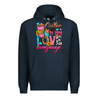 Navy coffee is my love language Premium Hoodie - Zillion Design Studio