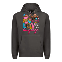 Smoke coffee is my love language Premium Hoodie - Zillion Design Studio