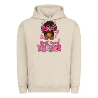 Pigment French Oak brest cancer warrior afro messy bun Urban Hoodie - texasbilliewilder