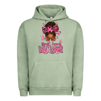 Pigment Oil Green brest cancer warrior afro messy bun Urban Hoodie - texasbilliewilder