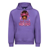 Tulip brest cancer warrior afro messy bun Urban Hoodie - texasbilliewilder
