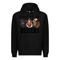 Black hanging with my heifers Premium Hoodie - RanaPortraitStore