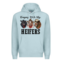 Blue Mist hanging with my heifers Premium Hoodie - RanaPortraitStore