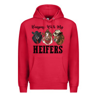 Cardinal hanging with my heifers Premium Hoodie - RanaPortraitStore