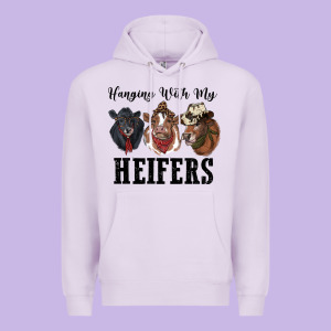 Hanging With My Heifers Premium Hoodie Designed By Ranaportraitstore