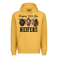Mustard hanging with my heifers Premium Hoodie - RanaPortraitStore