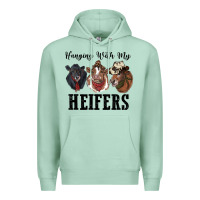 Seafoam hanging with my heifers Premium Hoodie - RanaPortraitStore