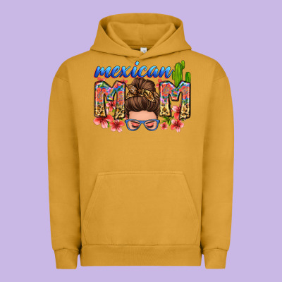 Mexican Mom Urban Hoodie Designed By Zillion Design Studio