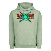 Pigment Oil Green aztec mom Urban Hoodie - Zillion Design Studio