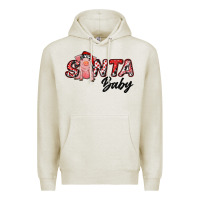Oatmeal Heather santa baby Premium Hoodie - RanaPortraitStore