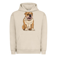 Pigment French Oak english bulldog Urban Hoodie - RanaPortraitStore