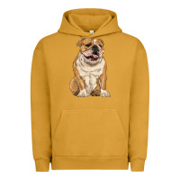 Pigment Peanut Butter english bulldog Urban Hoodie - RanaPortraitStore