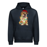 Navy christmas bulldog Urban Hoodie - RanaPortraitStore