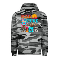 Slate Camo rise and shine coffee time Premium Hoodie - Zillion Design Studio