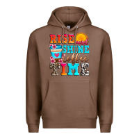 Chestnut rise and shine coffee time Premium Hoodie - Zillion Design Studio