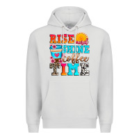 Dove Grey rise and shine coffee time Premium Hoodie - Zillion Design Studio