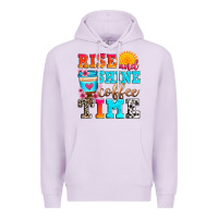 Lilac rise and shine coffee time Premium Hoodie - Zillion Design Studio