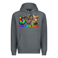 Rock peace love  coffee Premium Hoodie - Zillion Design Studio