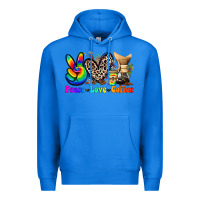 True Royal peace love  coffee Premium Hoodie - Zillion Design Studio