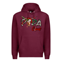Burgundy papa claus Premium Hoodie - RanaPortraitStore