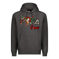 Charcoal Heather papa claus Premium Hoodie - RanaPortraitStore