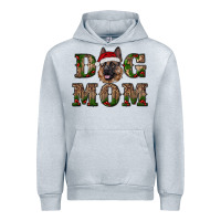 Heather Grey chriistmas dog mom with german shepherd Urban Hoodie - RanaPortraitStore